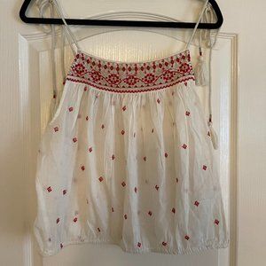 NWT Free People Eternal Love Embroidered Top